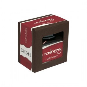Encrier rouge - encre parfumée cranberry (cerises)