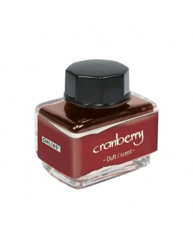 Encrier rouge - encre parfumée cranberry (cerises)