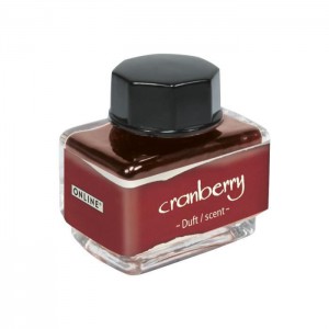 Encrier rouge - encre parfumée cranberry (cerises)