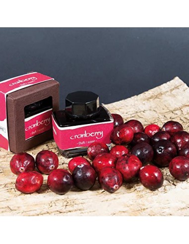Encrier rouge - encre parfumée cranberry (cerises)