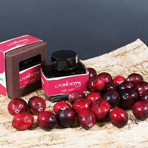 Encrier rouge - encre parfumée cranberry (cerises)