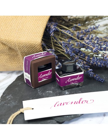 Encrier violet - encre parfumée à la lavande