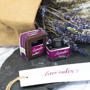 Encrier violet - encre parfumée à la lavande