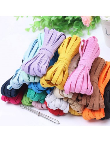 Elastique plat 6mm - Parme