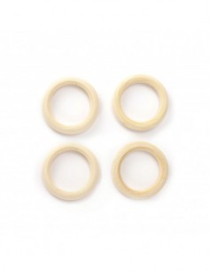 4 ANNEAUX EN BOIS Ø 55 mm