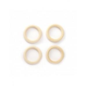 4 ANNEAUX EN BOIS Ø 55 mm