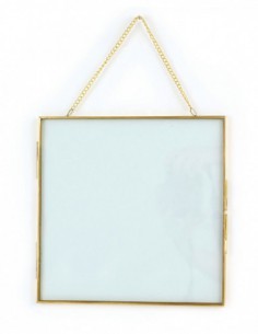 CADRE EN VERRE CARRE  A SUSPENDRE 200x200x7mm