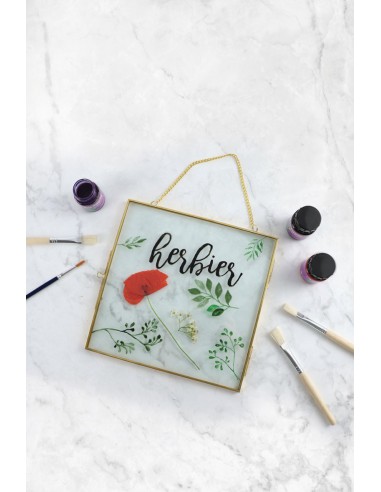 CADRE EN VERRE CARRE  A SUSPENDRE 200x200x7mm