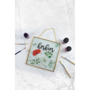 CADRE EN VERRE CARRE  A SUSPENDRE 200x200x7mm