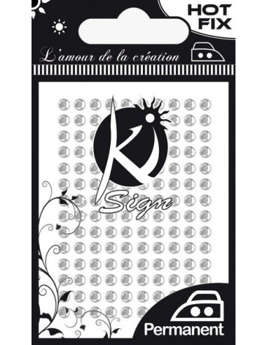 STRASS 6 MM THERMOCOLLANT CRYSTAL CARTE 35 PCS