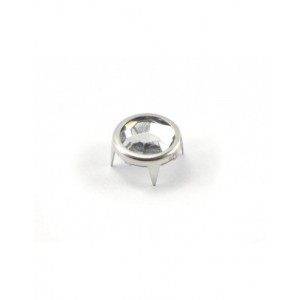20 CLOUS A GRIFFES STRASS ROND TRANSPARENT 10MM