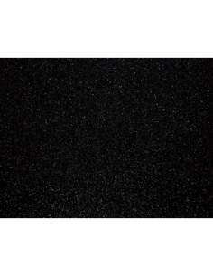 Tissu pailleté NOIR 66x45cm rouleau