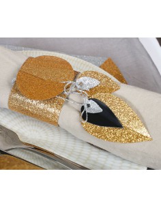 Tissu pailleté OR 66x45cm rouleau 2