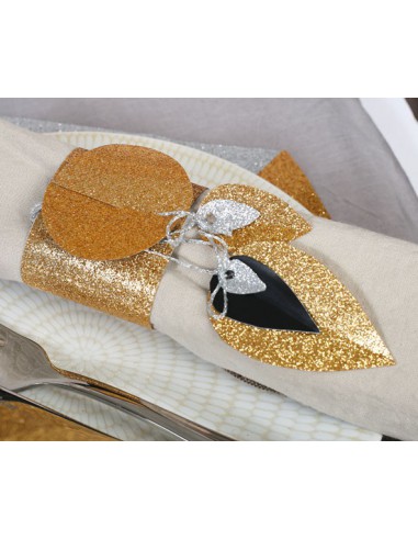 Tissu pailleté OR 66x45cm rouleau