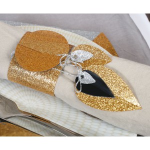 Tissu pailleté OR 66x45cm rouleau
