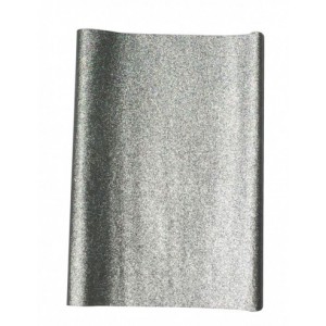 Tissu pailleté ARGENT 66x45cm rouleau