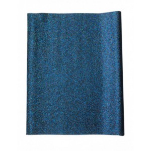 Tissu pailleté MARINE 66x45cm rouleau
