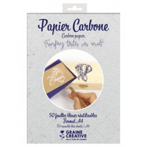 ETUI DE PAPIER CARBONE (50 FEUILLES A4)