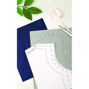 SACHET DE 10 PAPIER CARBONE A4 TEXTILE (5 BLANC + 5 BLEU)