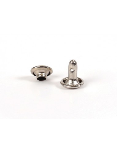 SACHETS DE 30 RIVETS DOUBLES POUR LE CUIR 8X8MM ET 6X6MM