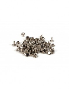 SACHETS DE 30 RIVETS DOUBLES POUR LE CUIR 8X8MM ET 6X6MM 2