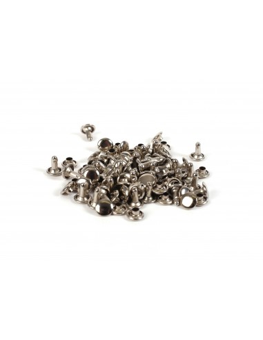 SACHETS DE 30 RIVETS DOUBLES POUR LE CUIR 8X8MM ET 6X6MM