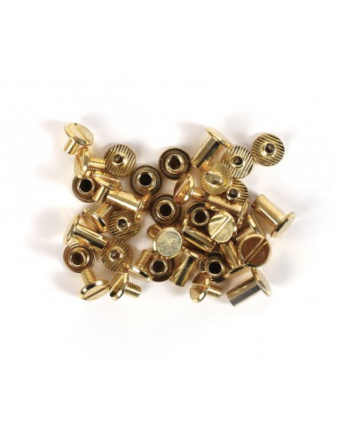20 VIS CHICAGO - ATTACHES POUR CUIR H10mm x Ø9,5 mm