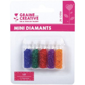 ASSORTIMENT 5 FLACONS MINI DIAMANTS VIF 5x20g