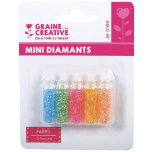 ASSORTIMENT 5 FLACONS MINI DIAMANTS PASTEL 5x20g