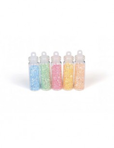 ASSORTIMENT 5 FLACONS MINI DIAMANTS PASTEL 5x20g