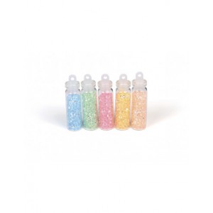 ASSORTIMENT 5 FLACONS MINI DIAMANTS PASTEL 5x20g
