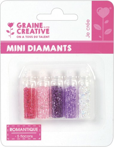 ASSORTIMENT 5 FLACONS MINI DIAMANTS ROMANTIQUE 5x20g