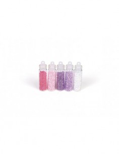 ASSORTIMENT 5 FLACONS MINI DIAMANTS ROMANTIQUE 5x20g