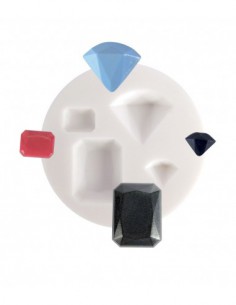 MINI MOULE SILICONE PIERRES PRÉCIEUSES ø 70mm 2