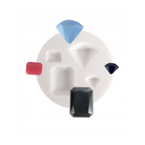 MINI MOULE SILICONE PIERRES PRÉCIEUSES ø 70mm