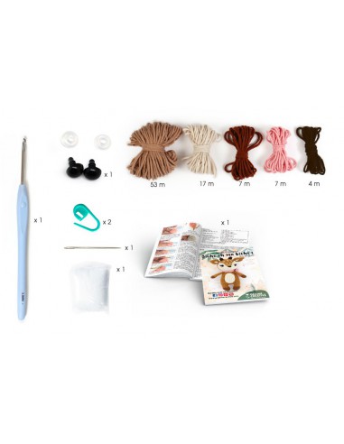 KIT CROCHET AMIGURUMI BICHE 170 mm