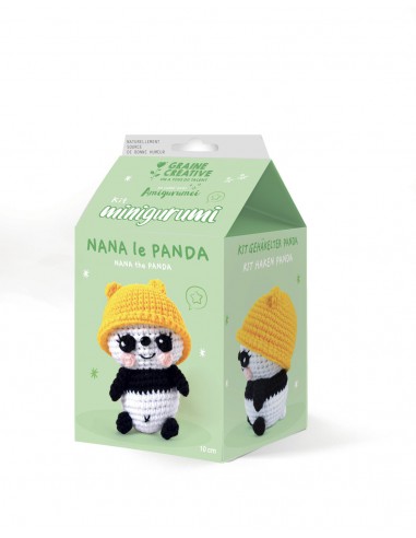 KIT MINIGURUMI Nana panda - crochet 100 mm
