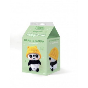 KIT MINIGURUMI PANDA NANA - crochet 100 mm