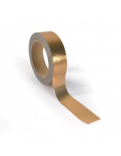 WASHI TAPE ALUMINIUM CUIVRE 15mmx5m 2