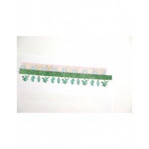 3 WASHI TAPES & GLITTER CACTUS 2 x 5m + 1 x 2 m
