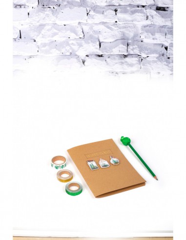 3 WASHI TAPES & GLITTER CACTUS 2 x 5m + 1 x 2 m