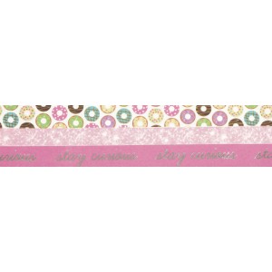3 WASHI TAPES  DONUTS 2x2m 1x5m