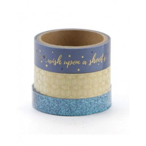 3 WASHI TAPES  ETOILE FILANTE 3x2m
