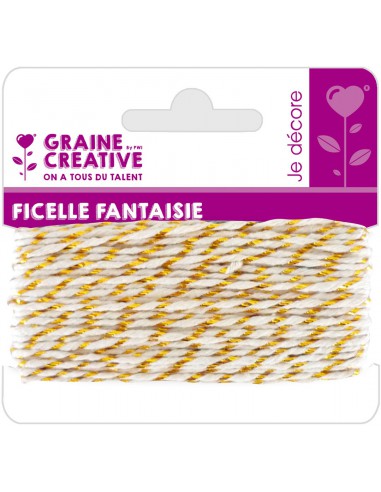 FICELLE FANTAISIE OR 10M