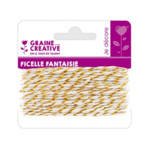 FICELLE FANTAISIE OR 10M