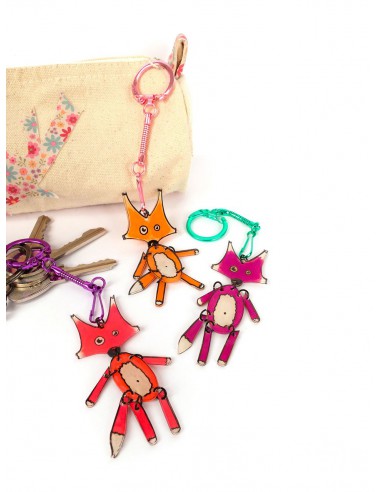 10 PORTE-CLEFS MOUSQUETONS COLORIS ASSORTIS