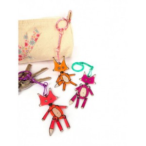 10 PORTE-CLEFS MOUSQUETONS COLORIS ASSORTIS