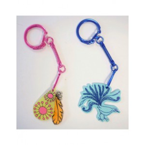 10 PORTE-CLEFS MOUSQUETONS COLORIS ASSORTIS