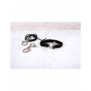 2 MANILLES METAL ARGENT 22x27mm