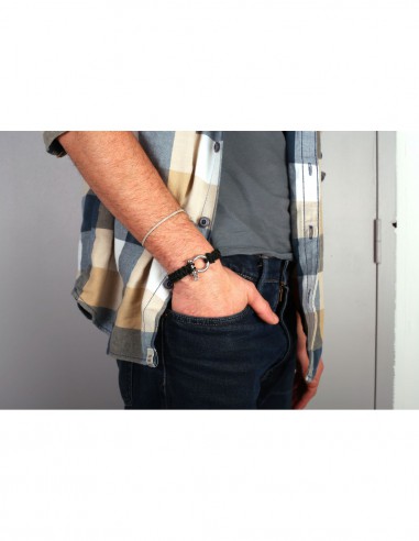 2 MANILLES METAL ARGENT 22x27mm